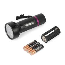 Kobalt Blacklight 51 Uv LED Flashlight with Batteries Included