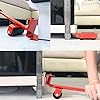Mr Hercules Furniture Lift Mover Tool Set,Furniture Lifter Tool with Lifting Lever & 4 Wheels,Heavy Furniture Moving Sliders Appliance Rollers Heavy Duty Mover Dolly Sliders Tool Furniture Lifter