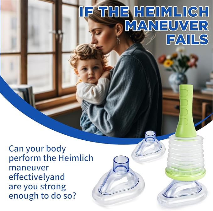 Choking Rescue Device, Portable Airway Suction Device for Children and Adults, First Aid Kit for Kids and Adults - Travel Kit
